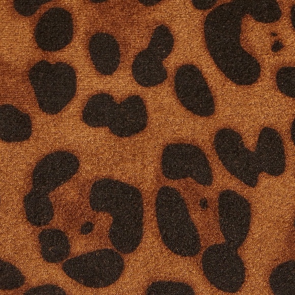 NWT Blank NYC On The Prowl Faux Suede Flare Pants Stretch Leopard Black Brown 31 - Picture 4 of 12
